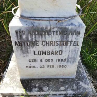 LOMBARD Antonie Christoffel 1885-1960