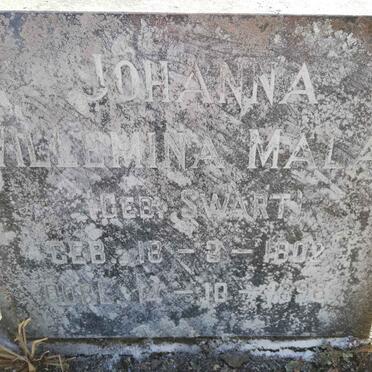 MALAN Johanna Willemina nee SWART 1802-1898