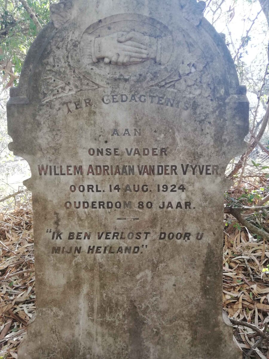 VYVER Willem Adriaan, van der -1924