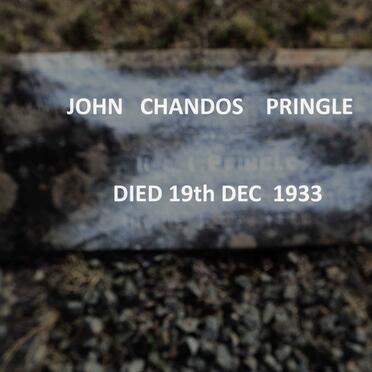 PRINGLE John Chandos -1933