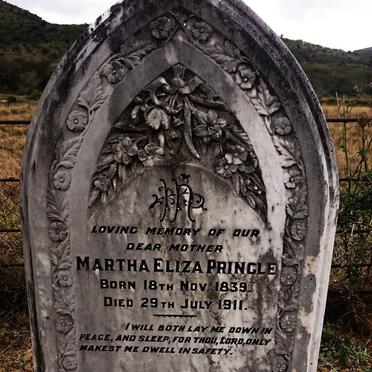 PRINGLE Martha Eliza 1839-1911