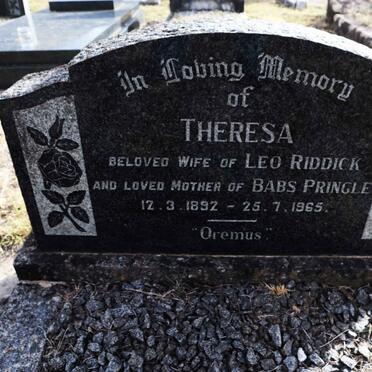 RIDDICK Theresa 1892-1965