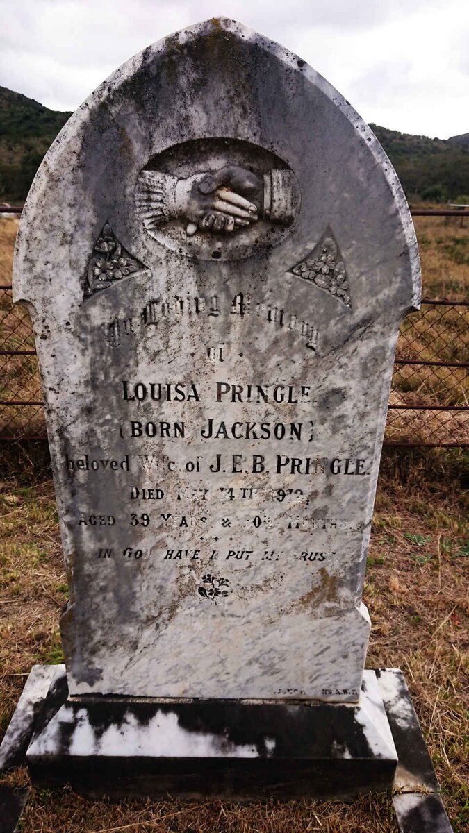 PRINGLE Louisa nee JACKSON - 1912