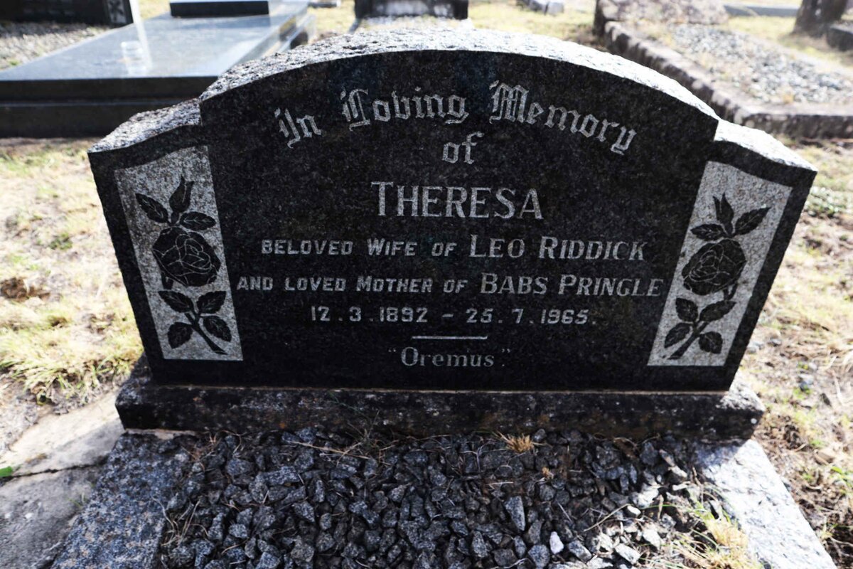 RIDDICK Theresa 1892-1965