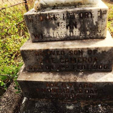 CAMERON John William Duncan -1900