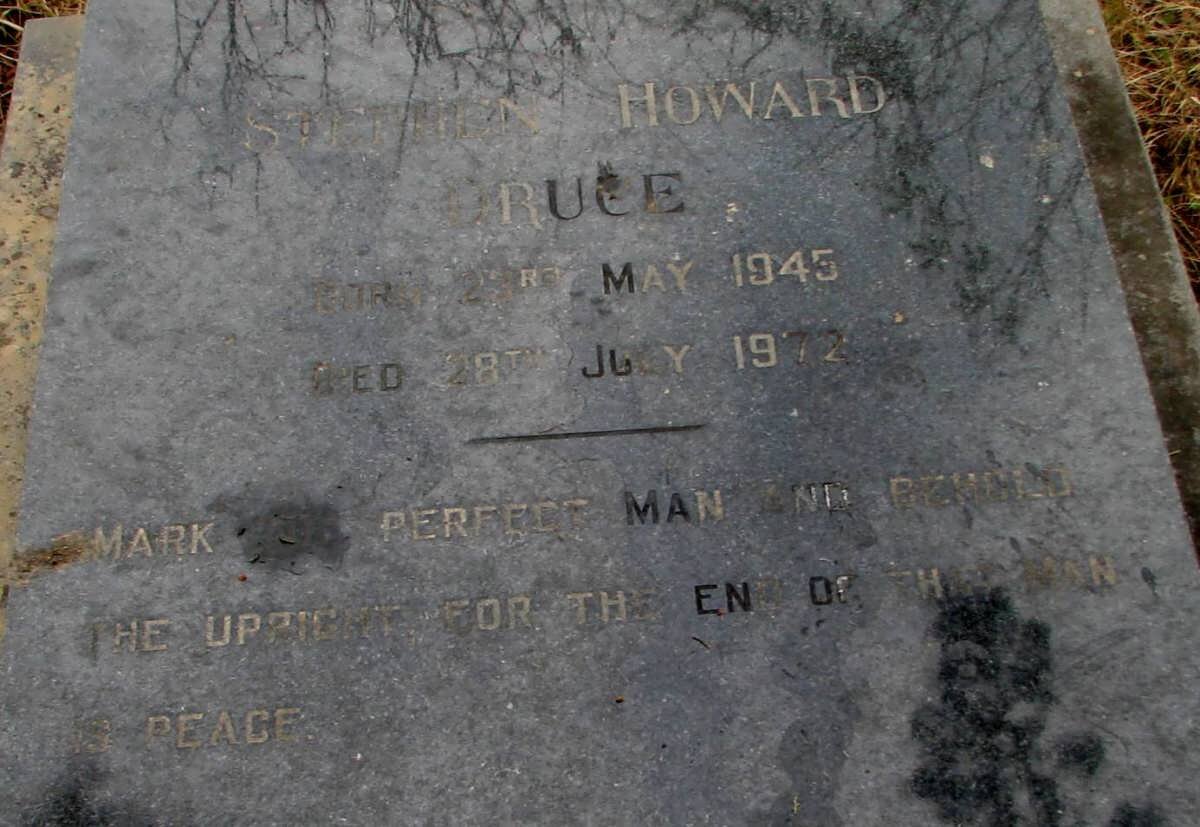 RUCE Stephen Howard 1945-1972