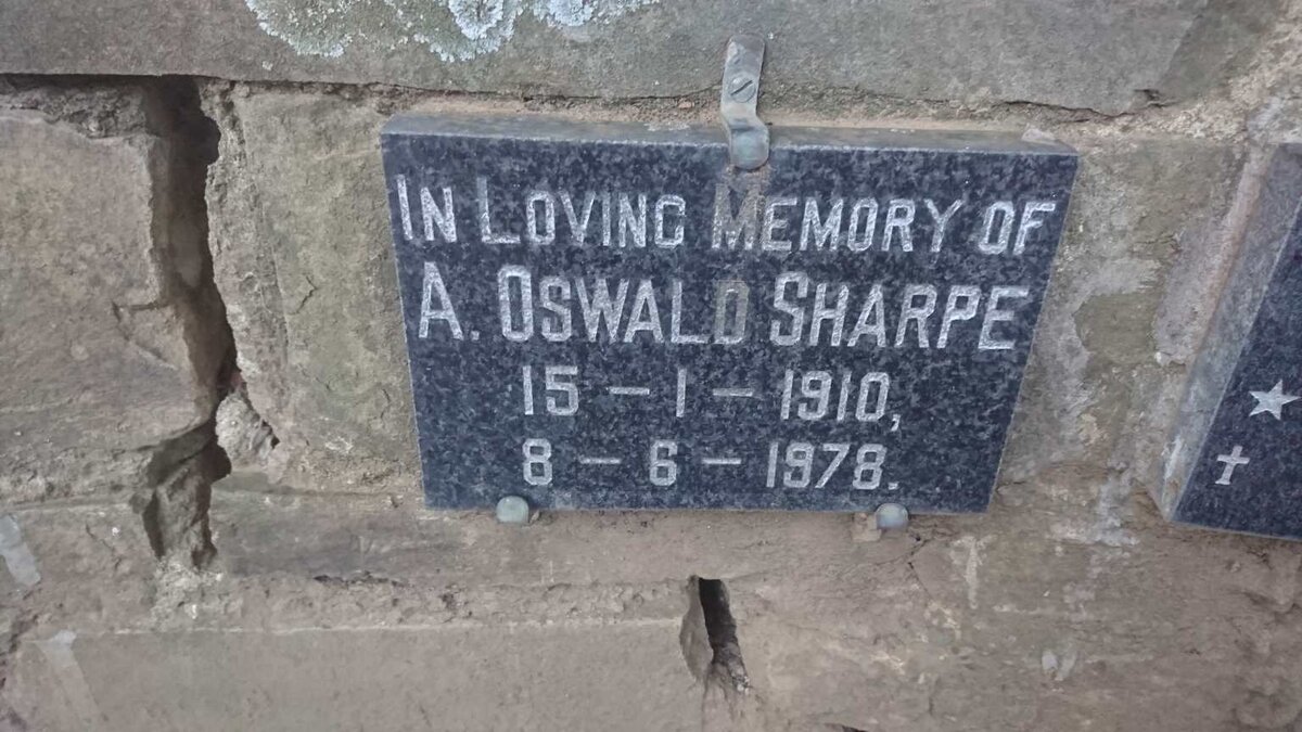 SHARPE A. Oswald 1910-1978