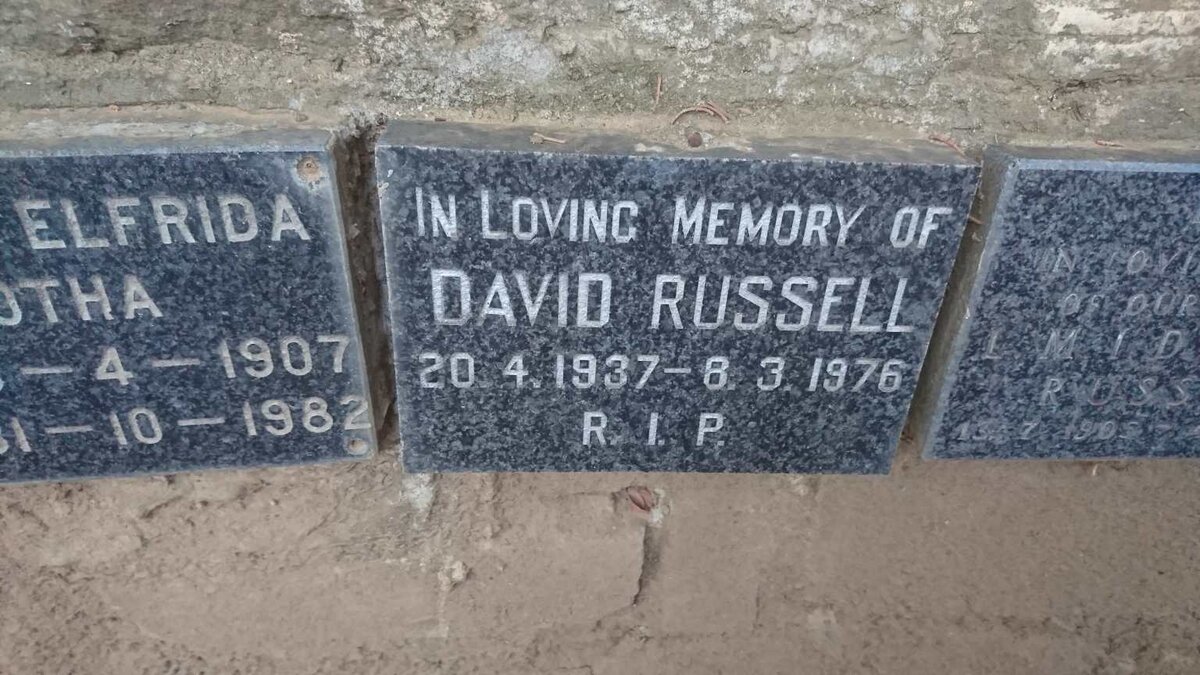 RUSSELL David 1937-1976