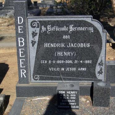 BEER Hendrik Jacobus, de 1909-1992