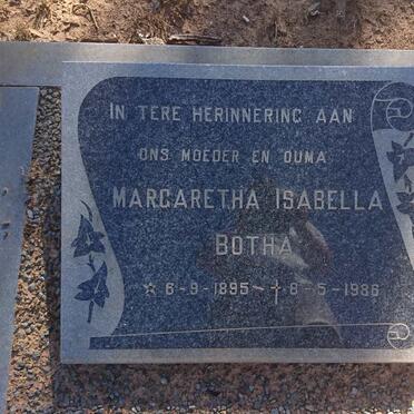 BOTHA Margaretha Isabella 1895-1986