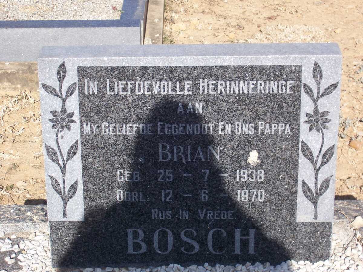 BOSCH Brian 1938-1970