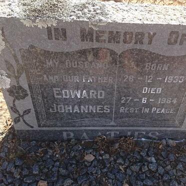 BAATJES Edward Johannes 1933-1964