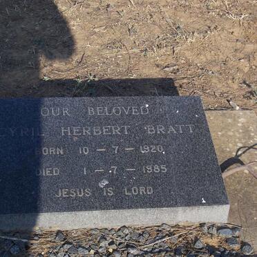 BRATT Cyril Herbert 1920-1985