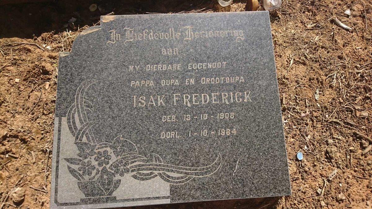 BEZUIDENHOUT Isak Frederick 1908-1984