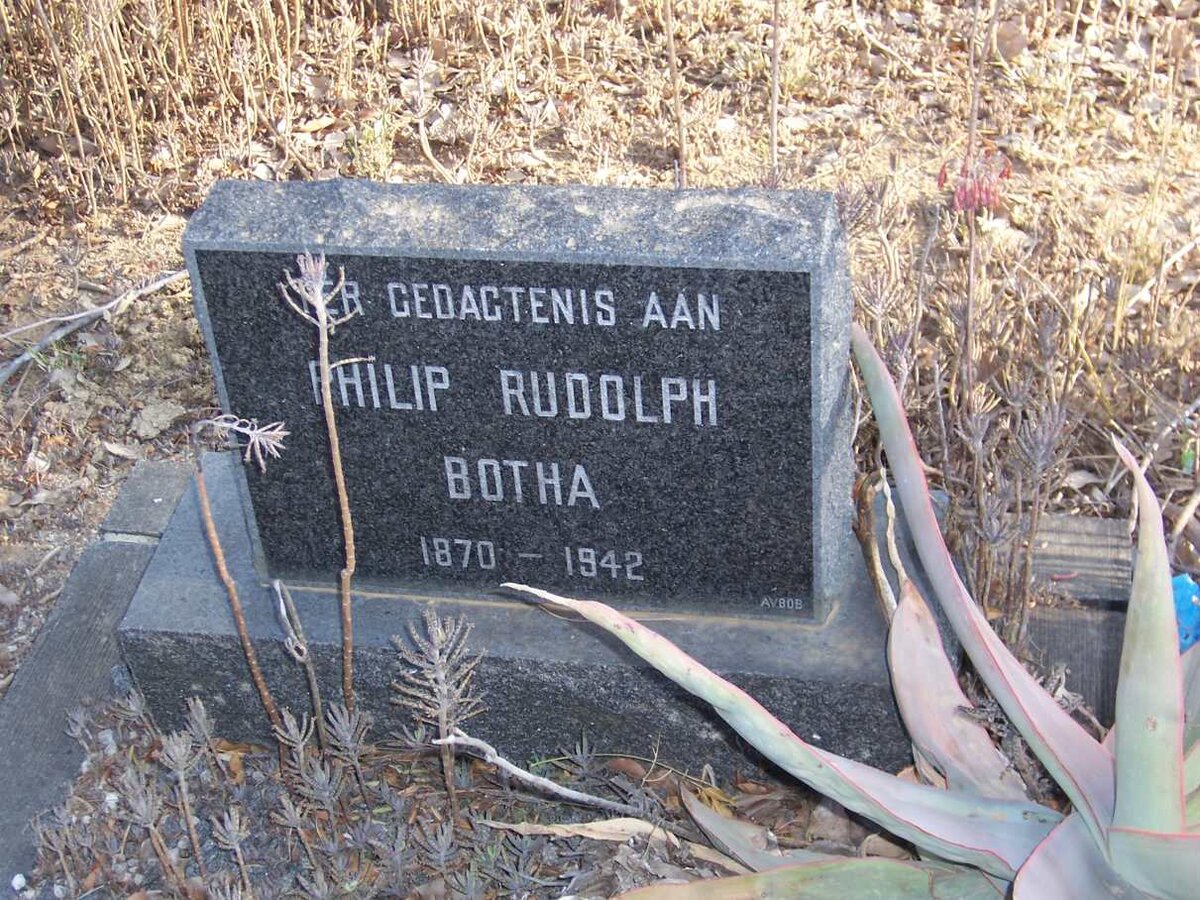 BOTHA Philip Rudolph 1870-1942