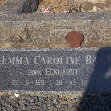 BAM Emma Caroline nee ECKHARDT 1891-1972