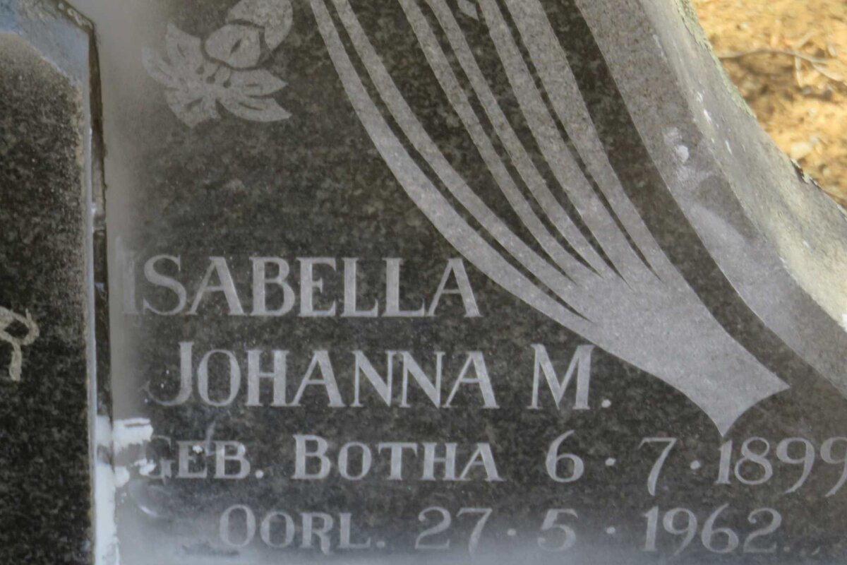 BEER Elias Paulus, de 1895-1961 &amp; Isabella Johanna M. BOTHA 1899-1962