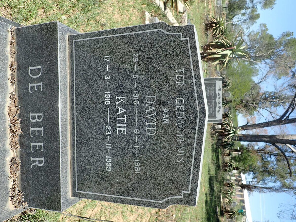 BEER David, de 1916-1981 &amp; Katie 1918-1999