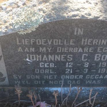 BOTHA Johannes C. 1911-1958