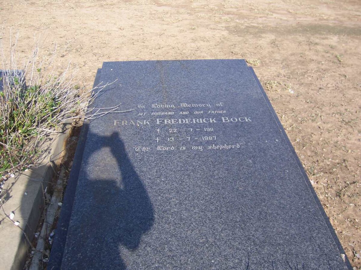 BOCK Frank Frederick 1911-1987