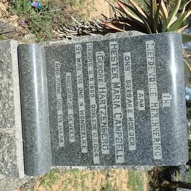 CAMPBELL Hester Maria nee HARTZENBERG 1880-1964