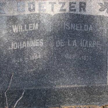 COETZER Willem Johannes 1888-1954 &amp; Isnelda de la HARPE 1888-1981