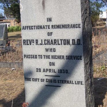 CHARLTON  R.J. -1930