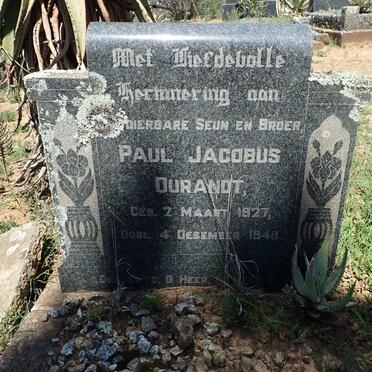 DURANDT Paul Jacobus 1927-1948