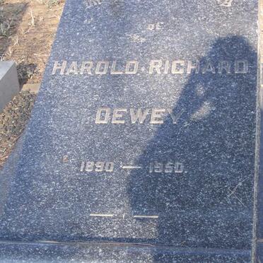 DEWEY Harold Richard 1890-1950