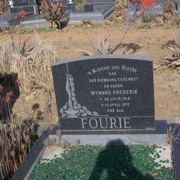 FOURIE Wynand Frederik 1913-1972