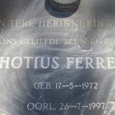 FERREIRA Thotius 1972-1997