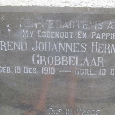GROBBELAAR Barend Johannes Hermanus 1910-1956