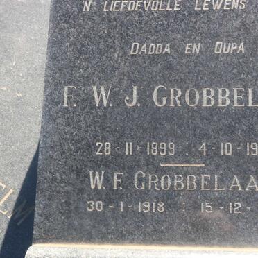 GROBBELAAR F.W.J. 1899-1969 :: GROBBELAAR W.F. 1918-1995