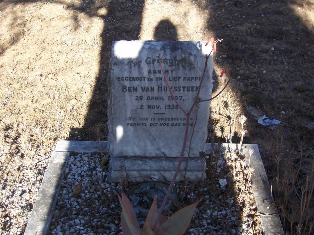 HUYSSTEEN Ben, van 1907-1936