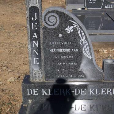 KLERK Jeanne, de 1952-1990