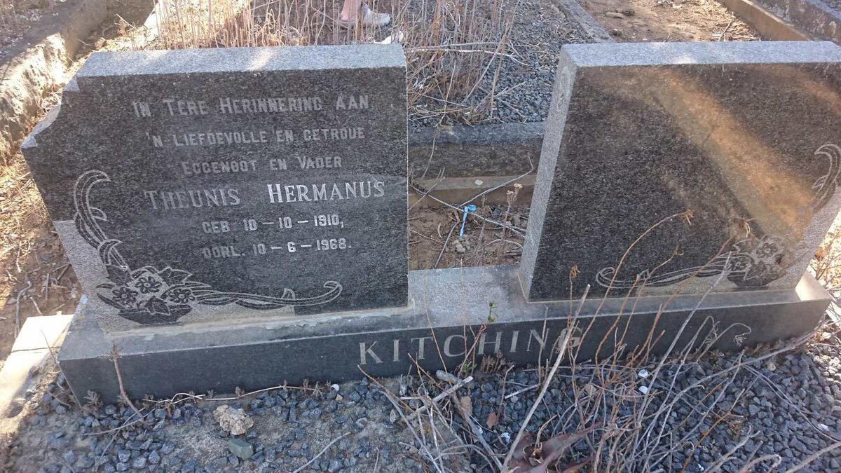 KITCHING Theunis Hermanus 1910-1968