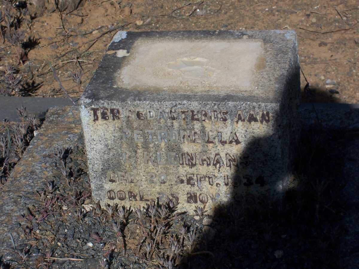 KLEINHANS Petronella C. 1934-1939