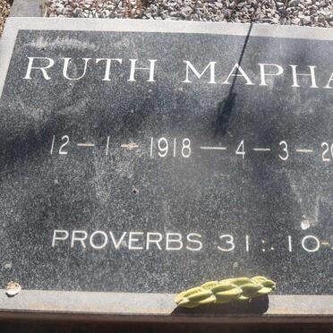 MAPHAM Ruth 1918-2016
