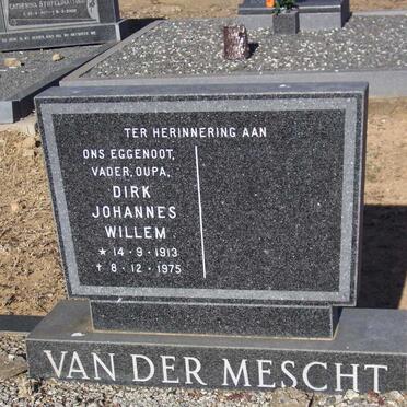 MESCHT Dirk Johannes Willem, van der 1913-1975 &amp; Aletta Sophia Cornelia 1917-2010