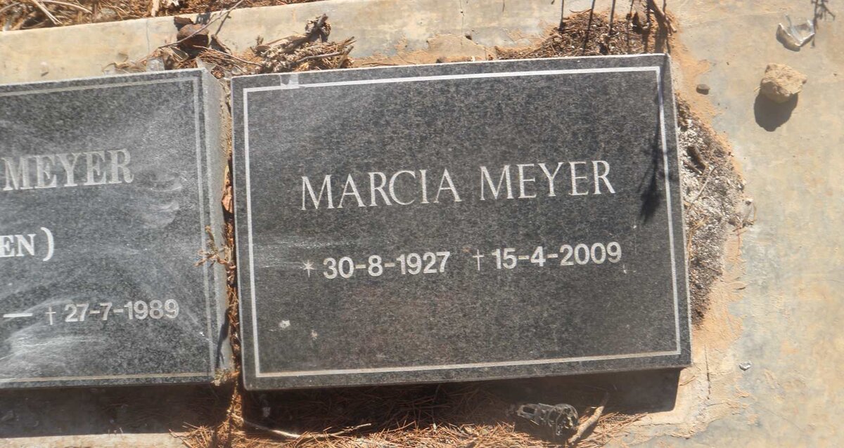 MEYER B.J.H. 1923-1989 &amp; Marcia 1927-2009