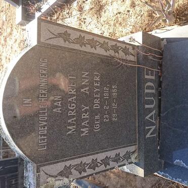 NAUDE Margaret Mary Ann nee DREYER 1912-1955