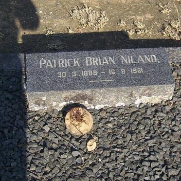 NILAND Patrick Brian 1888-1961