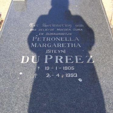 PREEZ Petronella Margaretha, du nee STEYN 1905-1993