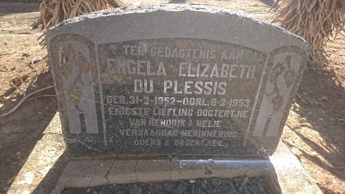PLESSIS Engela Elizabeth, du 1952-1953