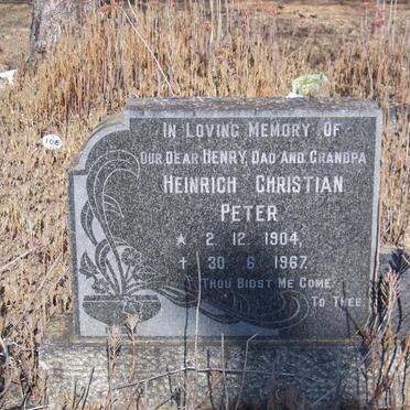 PETER Heinrich Christian 1904-1967