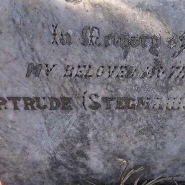 REID Gertrude nee STEGMANN