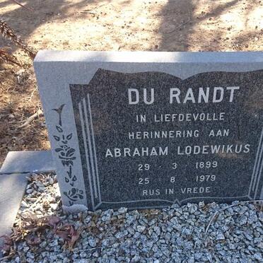 RANDT Abraham Lodewikus, du 1899-1979