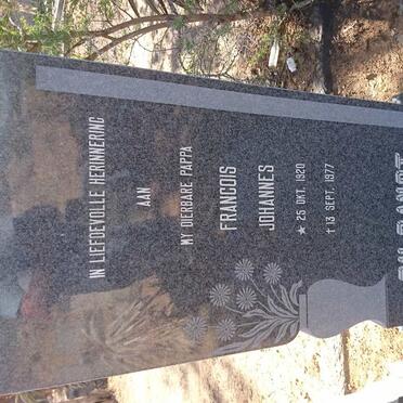 RANDT Francois Johannes, du 1920-1977