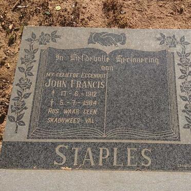 STAPLES John Francis 1912-1984