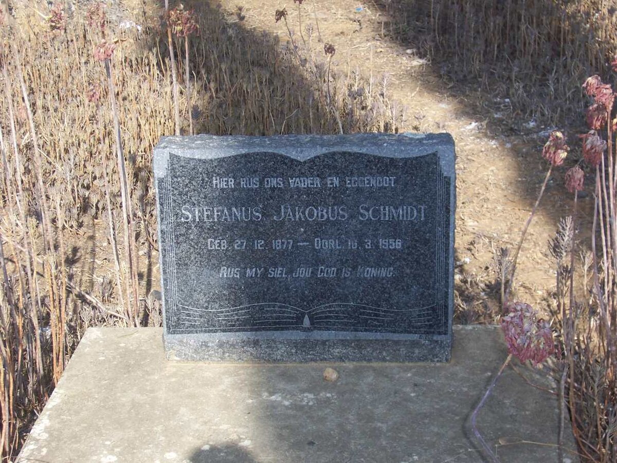 SCHMIDT Stefanus Jakobus 1877-1956